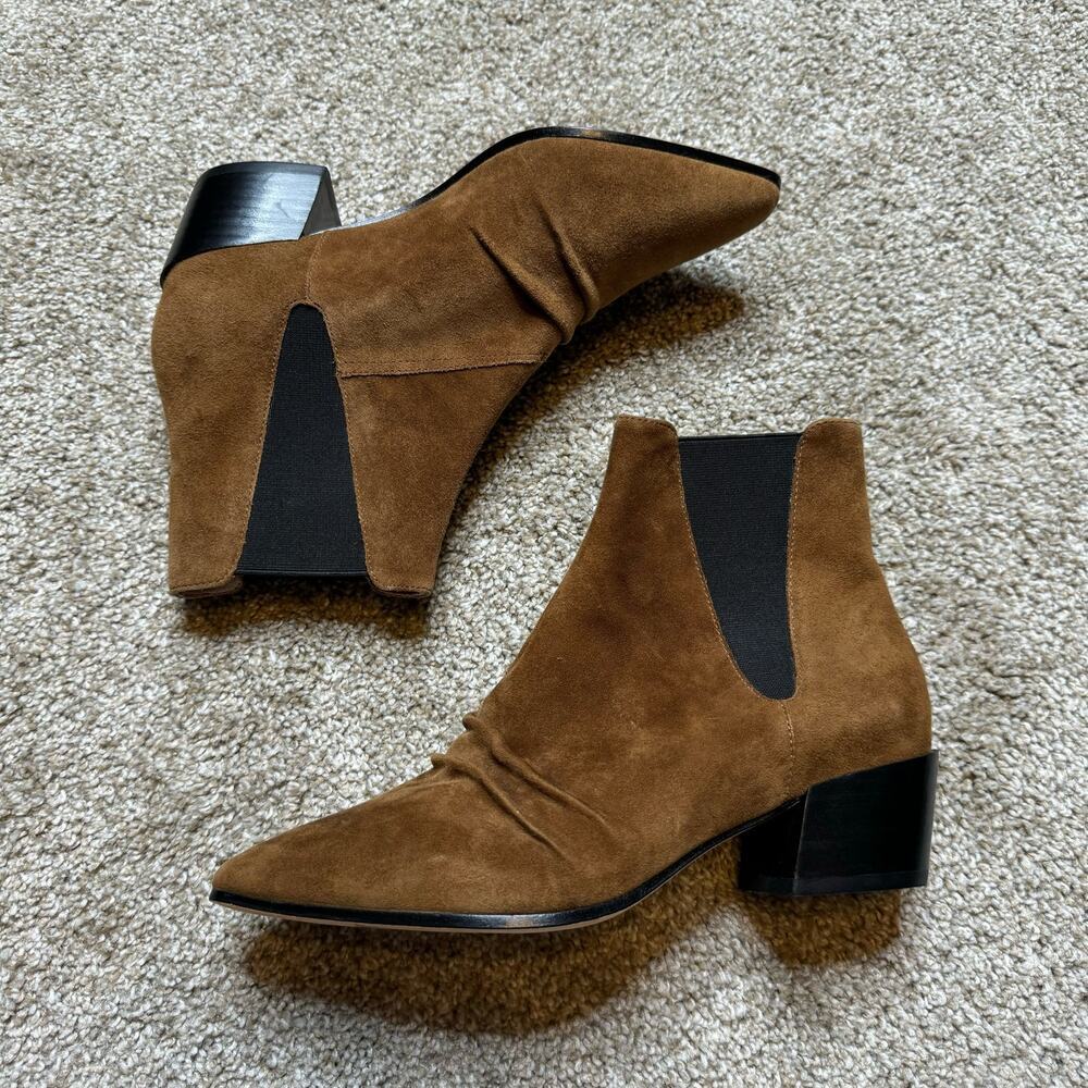 Joie Women's Parul Brown Suede Ankle Boot Size 36 - Picture 2 of 6